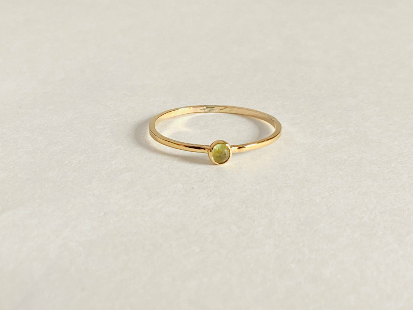 Small stackable gemstone rings, serrated bezel. Perfect for stacking, your choice of gemstone.