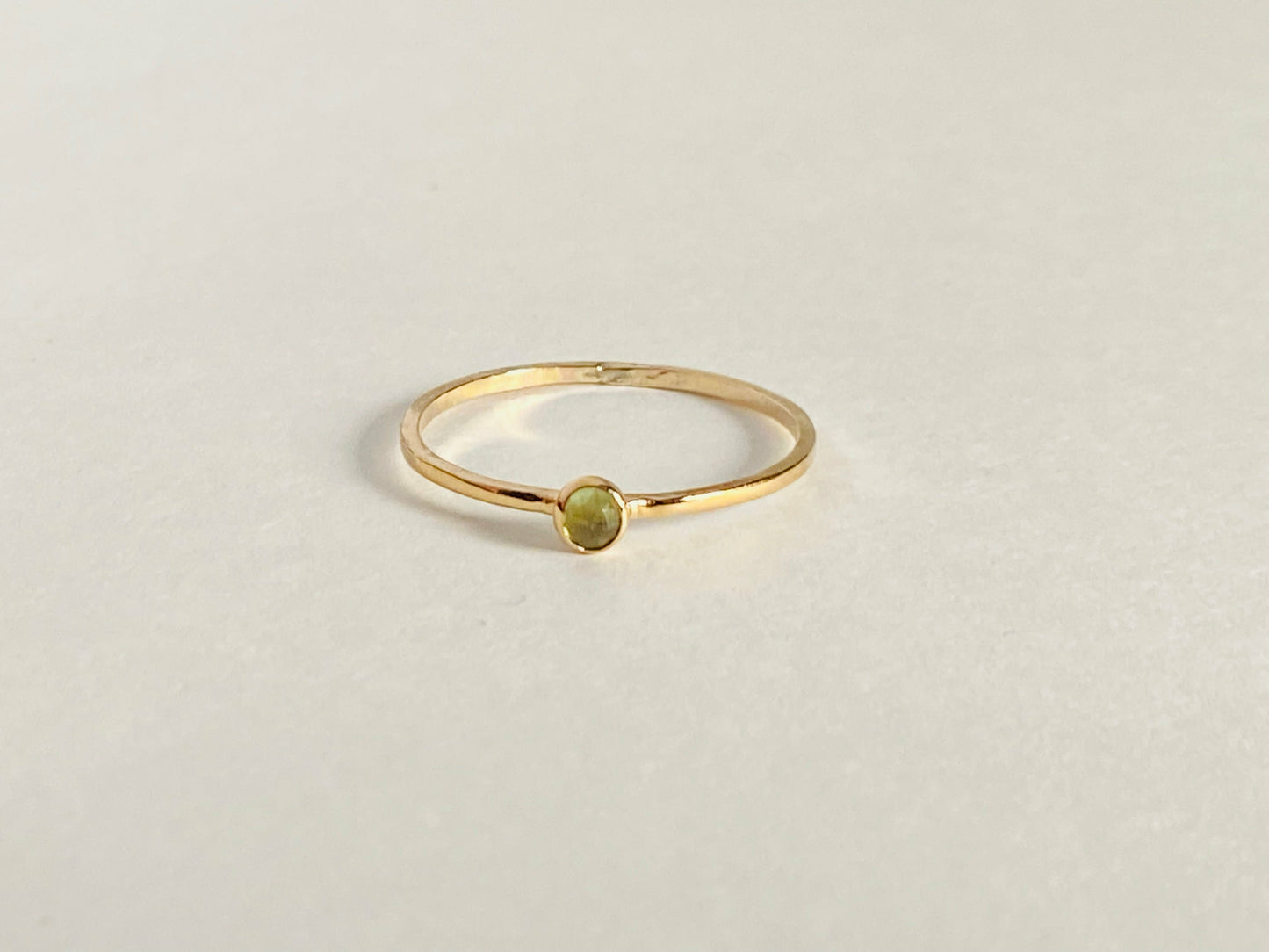 Small stackable gemstone rings, serrated bezel. Perfect for stacking, your choice of gemstone.