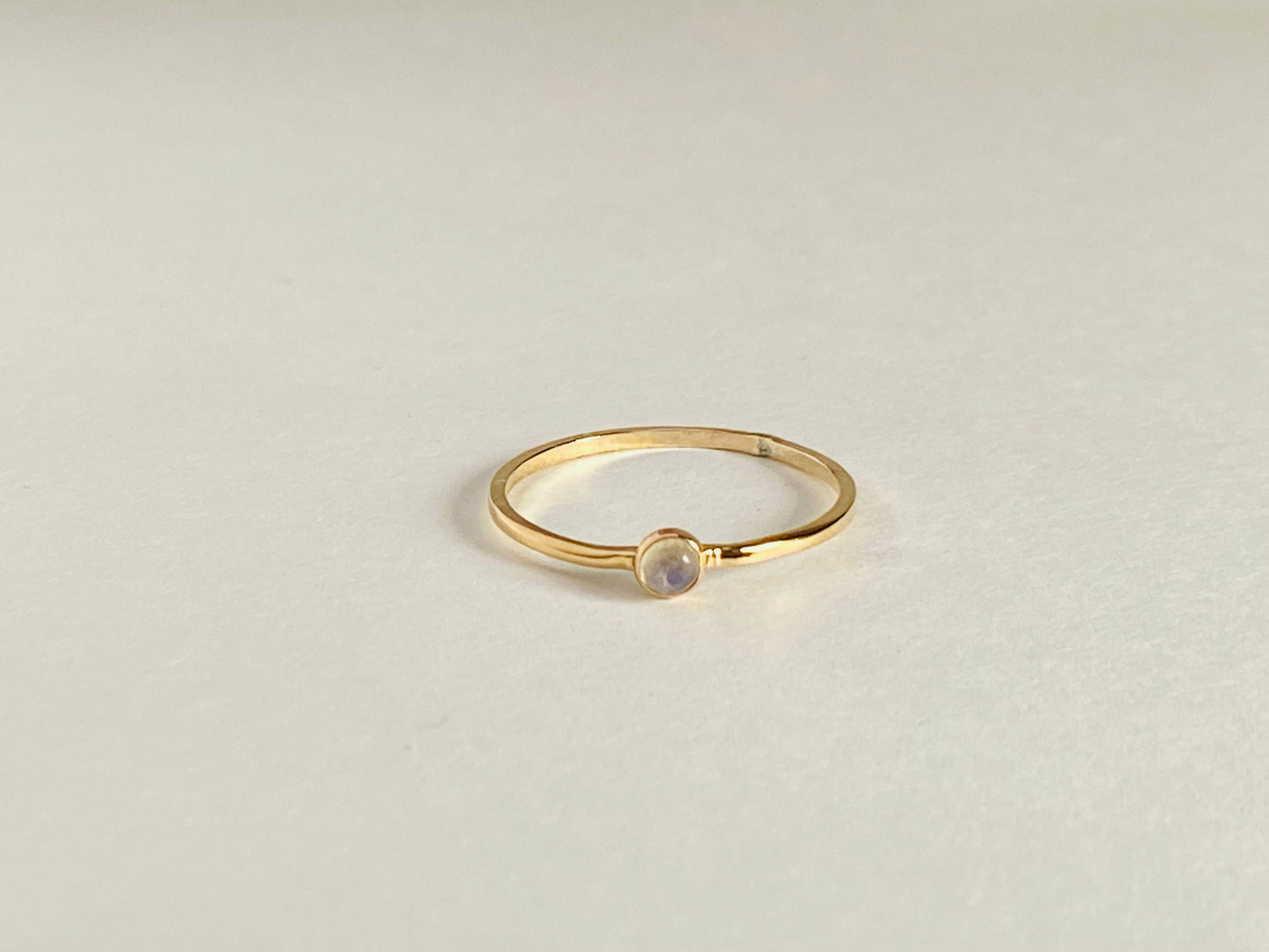 Small stackable gemstone rings, serrated bezel. Perfect for stacking, your choice of gemstone.
