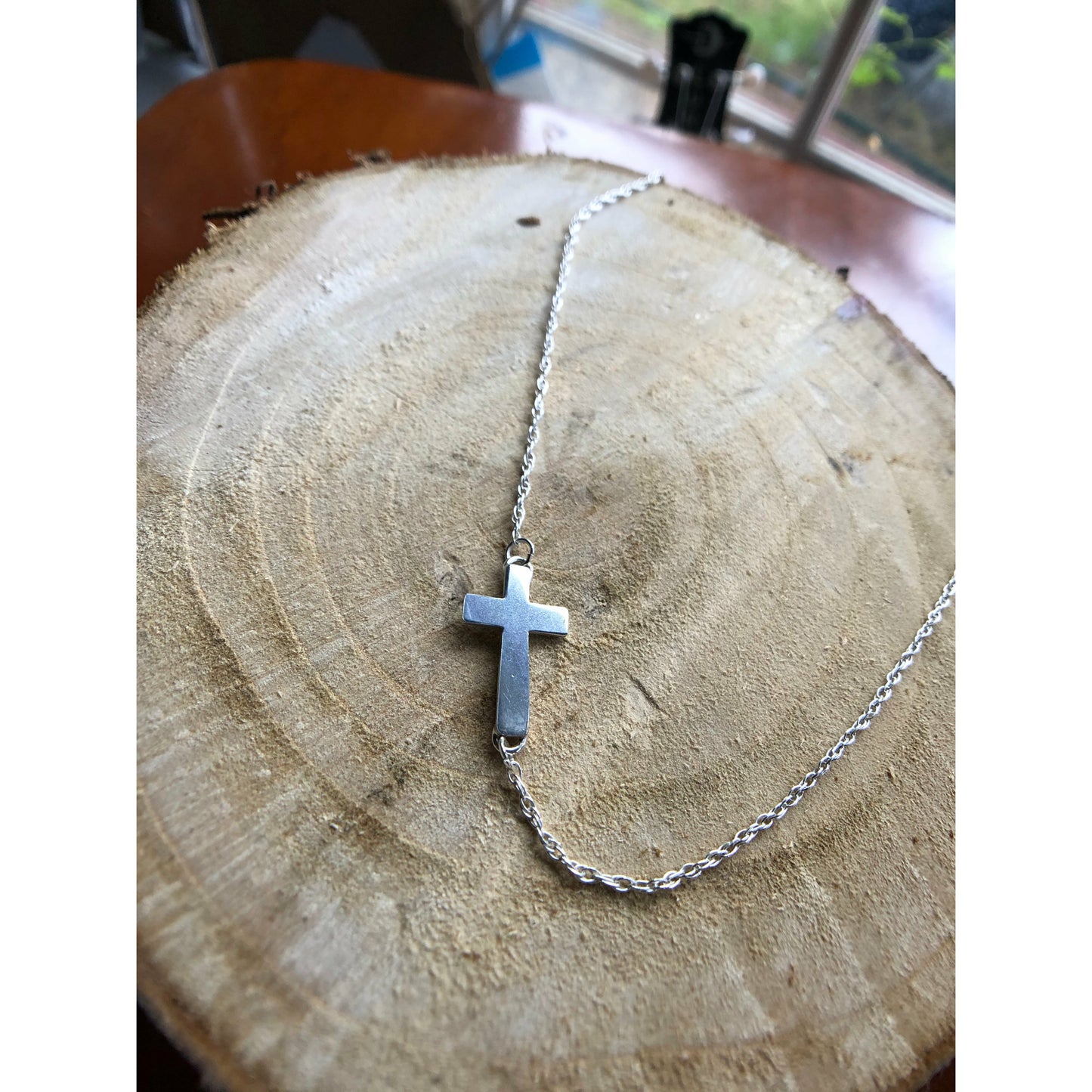 Cross shape mounted sideways.