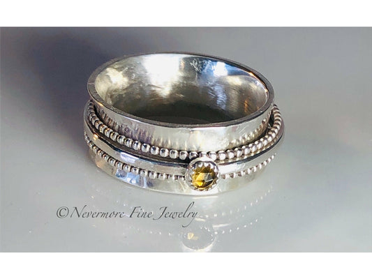 natural-citrine-ring-citrine-ring-sterling-silver-citrine-ring-spinner-ring-gemstone-spinner-ring-dainty-ring-meditation-ring-boho