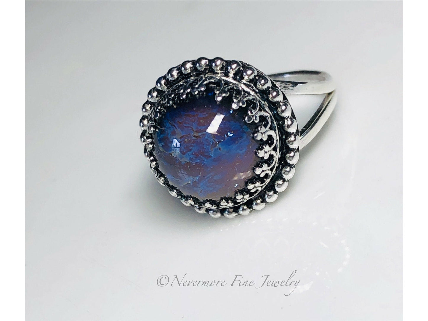 sterling-silver-statement-ring-boho-ring-tanzanite-opal-ring-gemstone-ring-simple-ring-bridal-ring-gift-for-her-ring-promise-ring