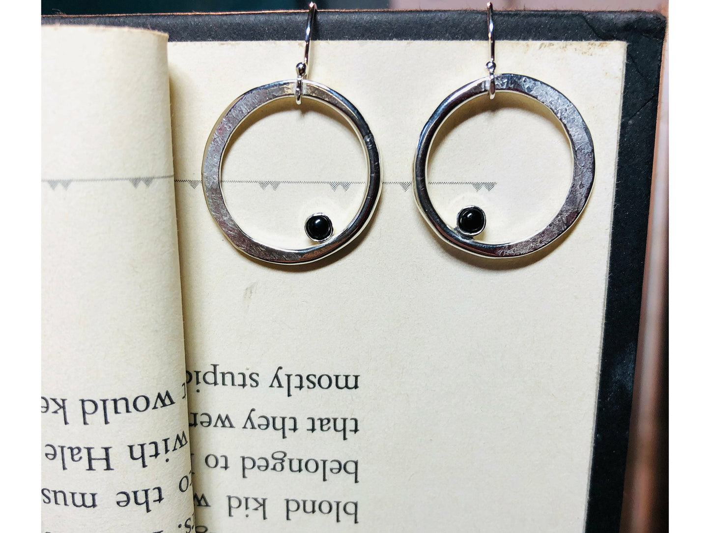 sterling-silver-dangle-earrings-sterling-hoop-earrings-onyx-earrings-sterling-drop-earrings-sterling-hoop-earrings-boho-jewelry-genuine-onyx