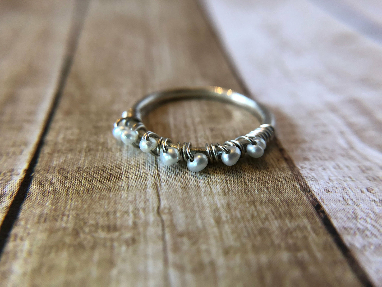 sterling-silver-pearl-ring-sterling-stackable-bands-stackable-rings-pearl-ring-simple-sterling-bands-white-pearl-ring-birthstone-ring