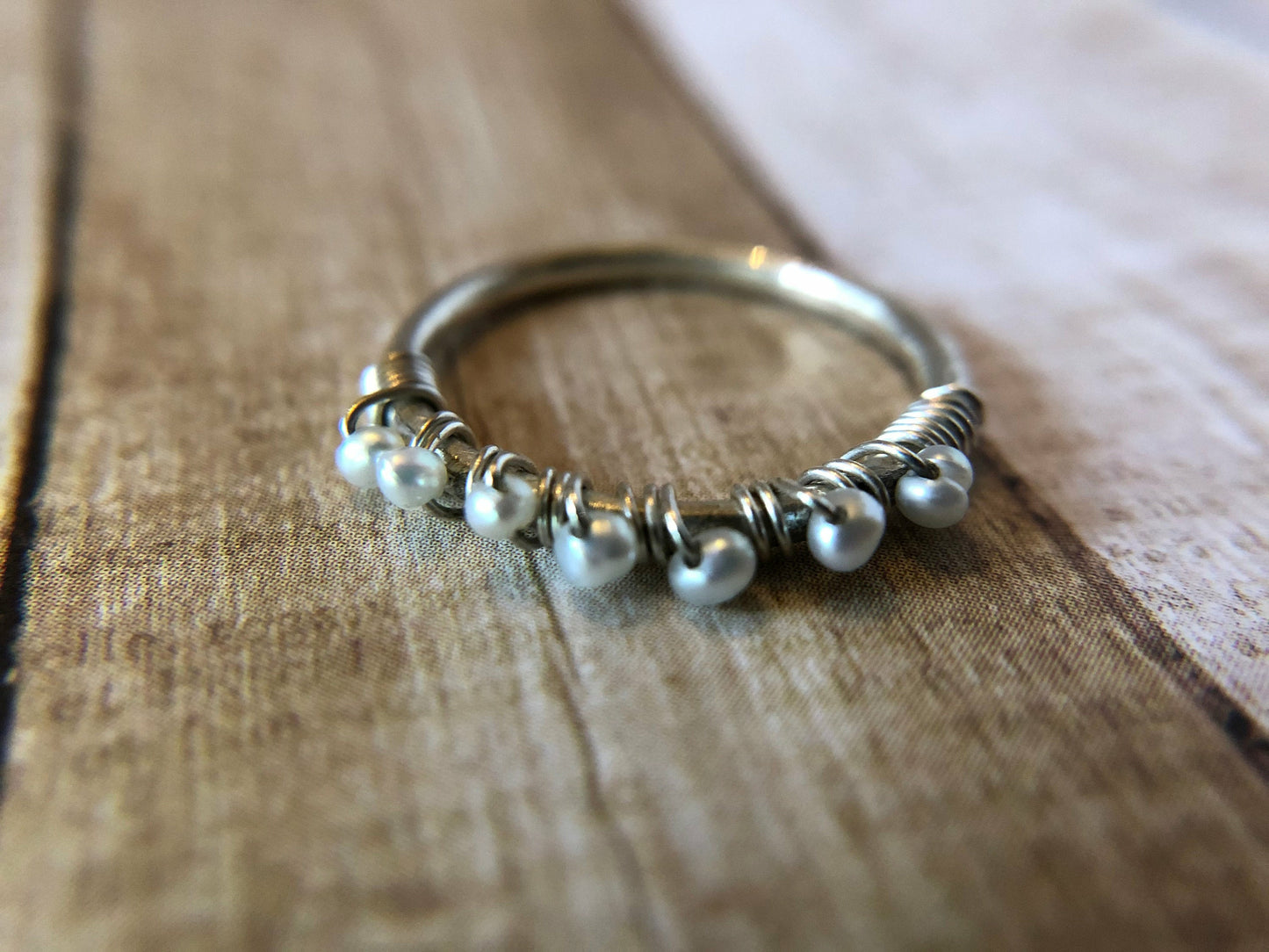 sterling-silver-pearl-ring-sterling-stackable-bands-stackable-rings-pearl-ring-simple-sterling-bands-white-pearl-ring-birthstone-ring