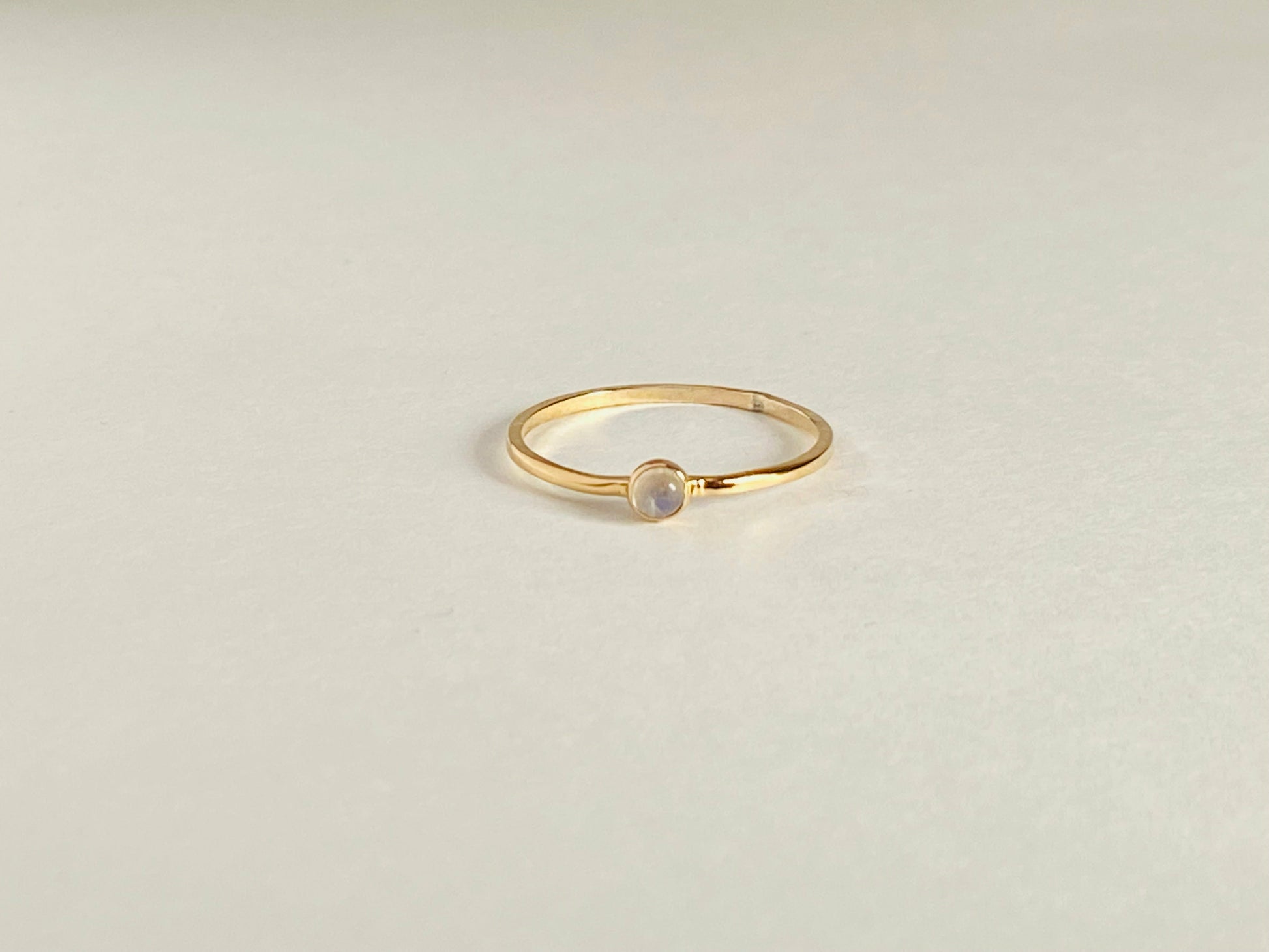 Small stackable gemstone rings, serrated bezel. Perfect for stacking, your choice of gemstone.