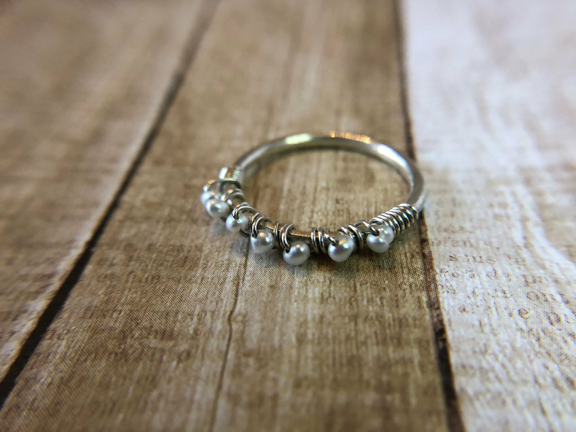 sterling-silver-pearl-ring-sterling-stackable-bands-stackable-rings-pearl-ring-simple-sterling-bands-white-pearl-ring-birthstone-ring